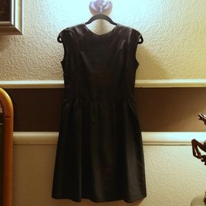 cute leather detail lbd